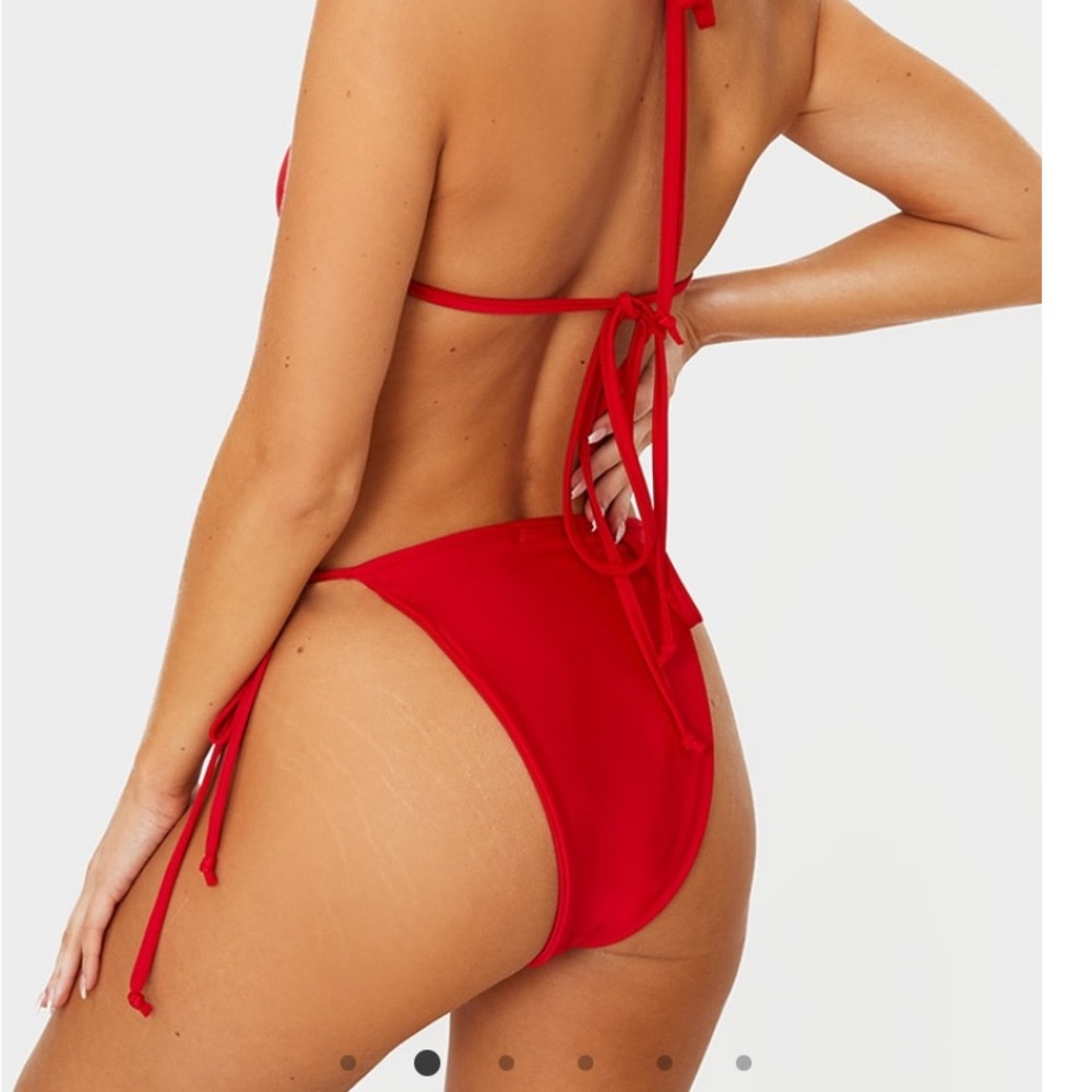 PLT Red String Bikini Top - Picture 4 of 4
